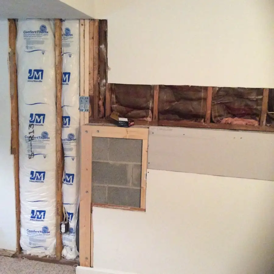 Wall insulation replacement during Contents Cleaning & Restoration in Lake Elsinore